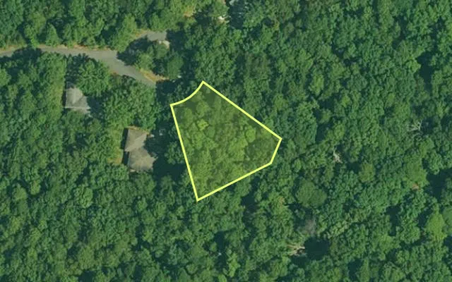 Aerial view of GARLAND County parcel 61834 — Arkansas post-auction with approximate parcel outline