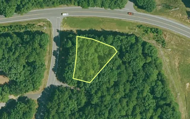 Aerial view of GARLAND County parcel 62054 — Arkansas post-auction with approximate parcel outline