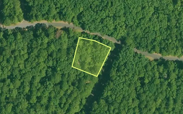 Aerial view of GARLAND County parcel 65198 — Arkansas post-auction with approximate parcel outline