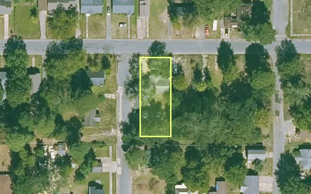 Aerial view of JEFFERSON County parcel 930-02705-000 — Arkansas post-auction with approximate parcel outline