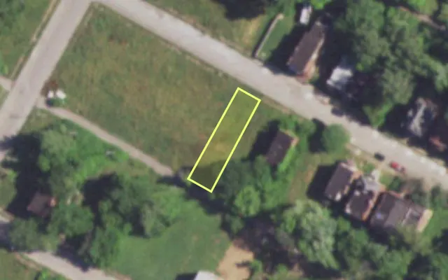 Aerial view of 4264 COTE BRILLIANTE AV — vacant lot, St. Louis with approximate parcel outline