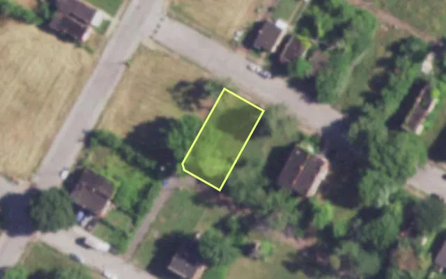 Aerial view of 4054 COTE BRILLIANTE AV — vacant lot, St. Louis with approximate parcel outline