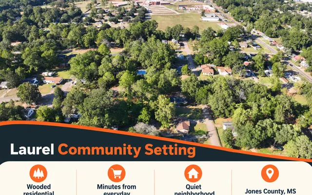 LandCentral listing preview for 0.35 acres in Jones, MS — 16014