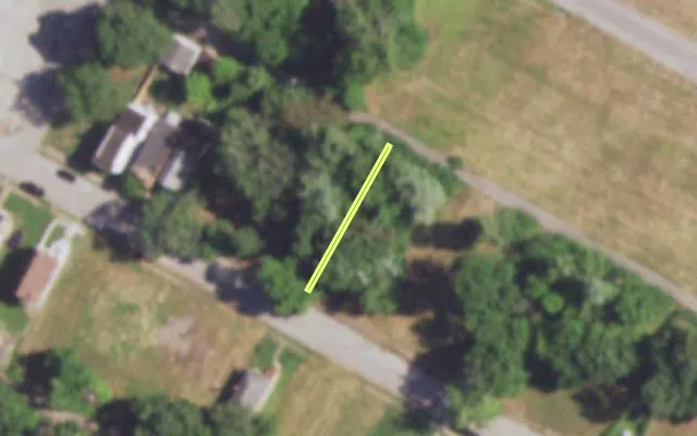 Aerial view of 4557 H COTTAGE AV — vacant lot, St. Louis with approximate parcel outline