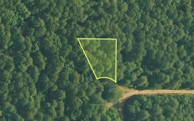 Aerial view of VAN BUREN County parcel 4300-14080-0000 — Arkansas post-auction with approximate parcel outline