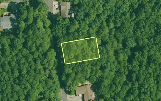Aerial view of GARLAND County parcel 60712 — Arkansas post-auction with approximate parcel outline