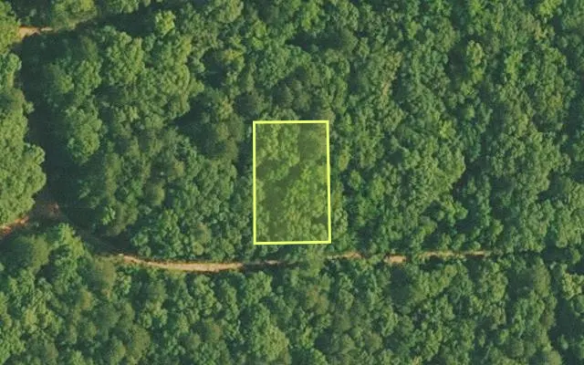 Aerial view of VAN BUREN County parcel 4500-01492-0000 — Arkansas post-auction with approximate parcel outline