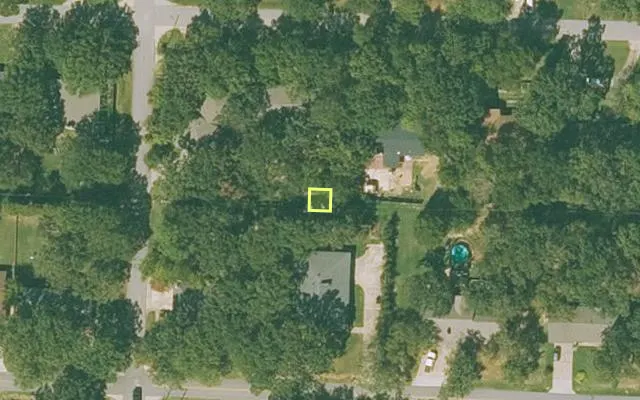 Aerial view of SEBASTIAN County parcel 18217-0002-00003-01 — Arkansas post-auction with approximate parcel outline