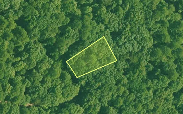 Aerial view of SALINE County parcel 564-00028-000 — Arkansas post-auction with approximate parcel outline