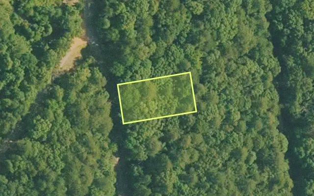 Aerial view of VAN BUREN County parcel 4050-07055-0000 — Arkansas post-auction with approximate parcel outline