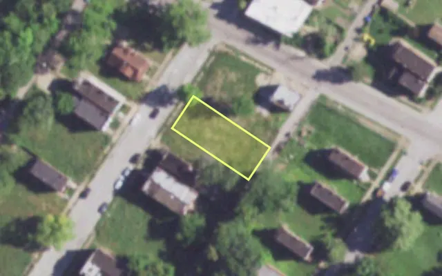 Aerial view of 4248 LINTON AV — vacant lot, St. Louis with approximate parcel outline