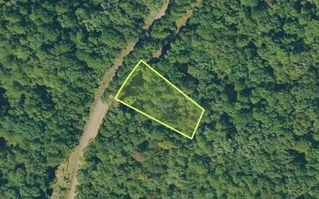 Aerial view of VAN BUREN County parcel 4300-03189-0000 — Arkansas post-auction with approximate parcel outline