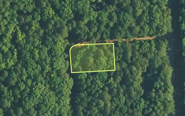 Aerial view of VAN BUREN County parcel 4400-14116-0000 — Arkansas post-auction with approximate parcel outline