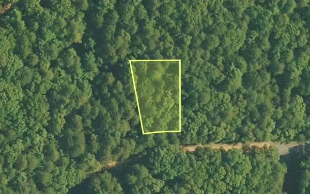 Aerial view of VAN BUREN County parcel 4400-19252-0000 — Arkansas post-auction with approximate parcel outline