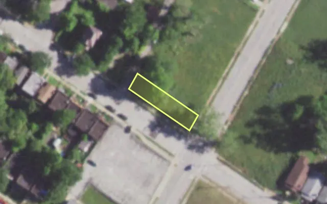 Aerial view of 1401 GOODFELLOW BLVD — vacant lot, St. Louis with approximate parcel outline