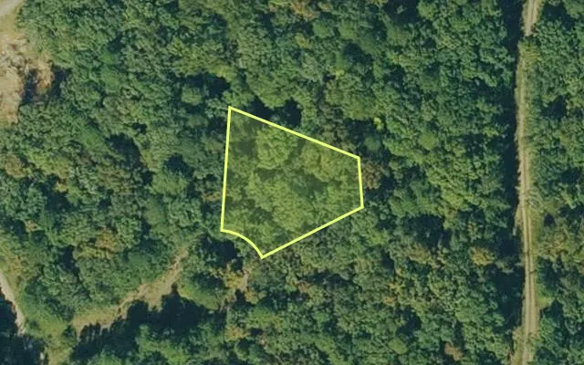 Aerial view of VAN BUREN County parcel 4550-02090-0000 — Arkansas post-auction with approximate parcel outline