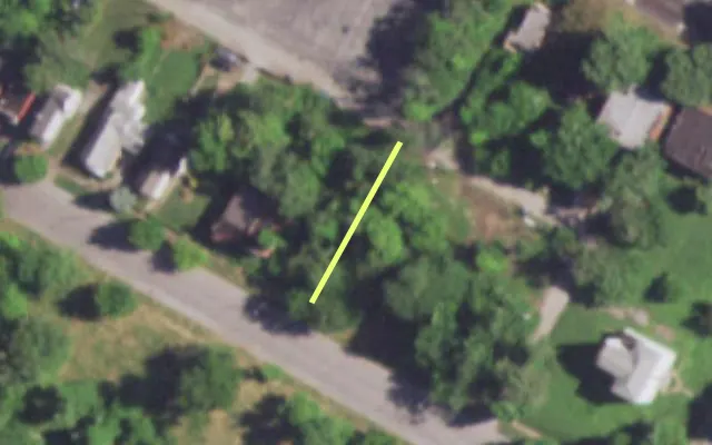 Aerial view of 4533 MAFFITT AV — vacant lot, St. Louis with approximate parcel outline