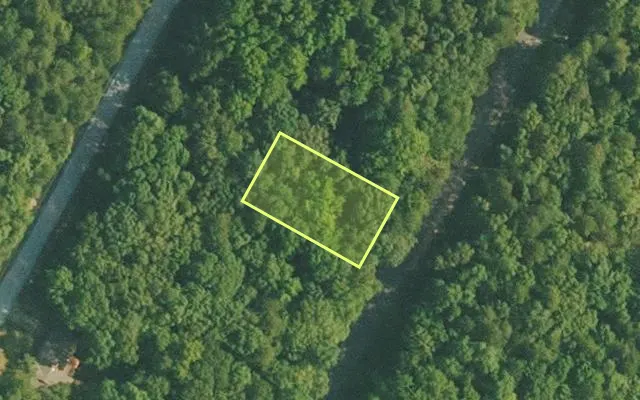 Aerial view of VAN BUREN County parcel 4400-22309-0000 — Arkansas post-auction with approximate parcel outline
