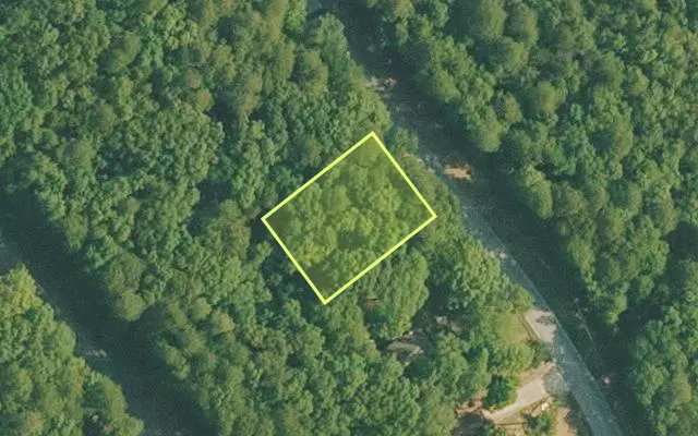 Aerial view of VAN BUREN County parcel 4400-10254-0000 — Arkansas post-auction with approximate parcel outline