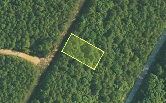 Aerial view of VAN BUREN County parcel 4400-22236-0000 — Arkansas post-auction with approximate parcel outline