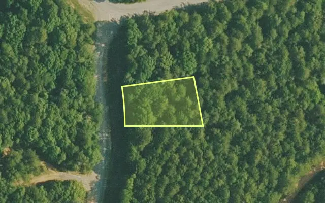 Aerial view of VAN BUREN County parcel 4400-22384-0000 — Arkansas post-auction with approximate parcel outline
