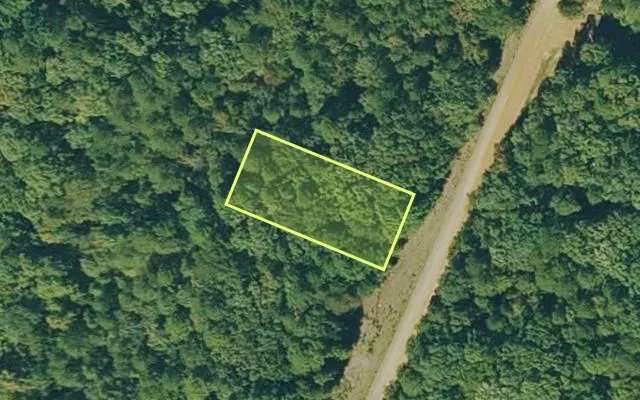 Aerial view of VAN BUREN County parcel 4300-03121-0000 — Arkansas post-auction with approximate parcel outline