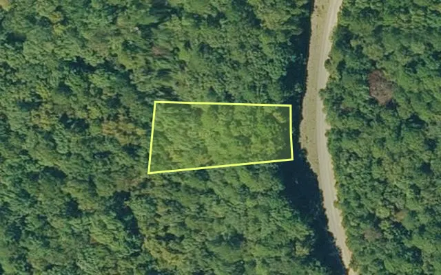 Aerial view of VAN BUREN County parcel 4300-03114-0000 — Arkansas post-auction with approximate parcel outline