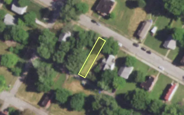 Aerial view of 4438 ST FERDINAND AV — vacant lot, St. Louis with approximate parcel outline