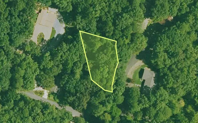 Aerial view of GARLAND County parcel 59512 — Arkansas post-auction with approximate parcel outline