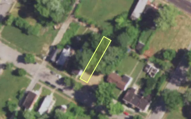Aerial view of 4639 MAFFITT AV — vacant lot, St. Louis with approximate parcel outline