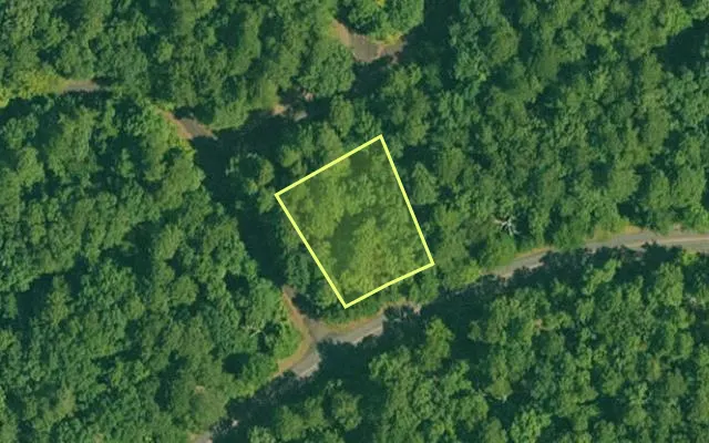 Aerial view of GARLAND County parcel 65129 — Arkansas post-auction with approximate parcel outline