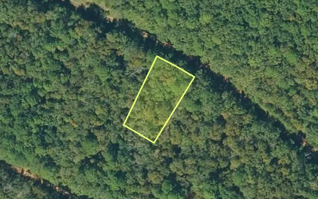 Aerial view of VAN BUREN County parcel 4300-02198-0000 — Arkansas post-auction with approximate parcel outline