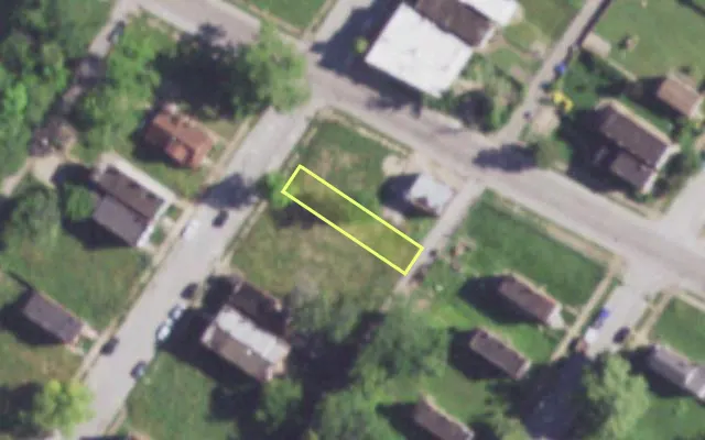 Aerial view of 4252 LINTON AV — vacant lot, St. Louis with approximate parcel outline