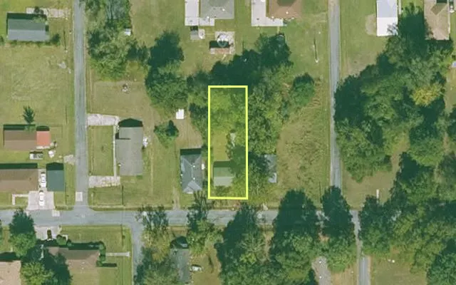 Aerial view of JEFFERSON County parcel 930-66992-000 — Arkansas post-auction with approximate parcel outline