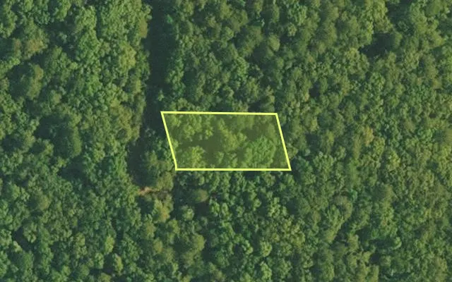 Aerial view of VAN BUREN County parcel 4500-02053-0000 — Arkansas post-auction with approximate parcel outline