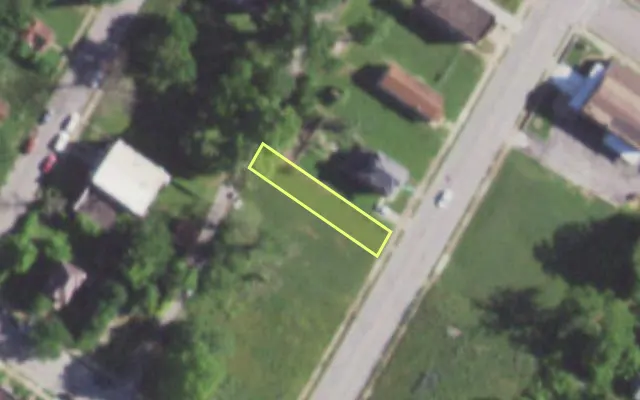 Aerial view of 1423 GOODFELLOW BLVD — vacant lot, St. Louis with approximate parcel outline