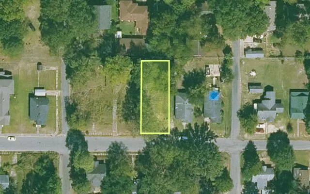 Aerial view of JEFFERSON County parcel 930-49470-000 — Arkansas post-auction with approximate parcel outline