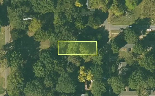 Aerial view of LEE County parcel 05-02404 — Arkansas post-auction with approximate parcel outline