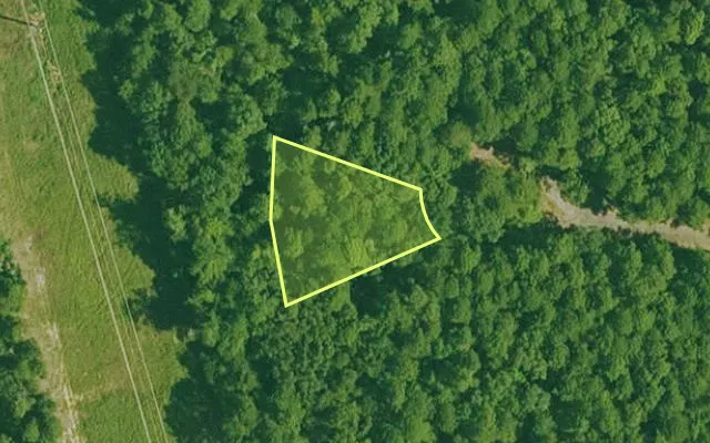 Aerial view of GARLAND County parcel 71166 — Arkansas post-auction with approximate parcel outline