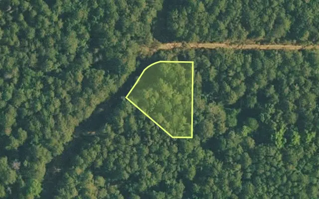 Aerial view of VAN BUREN County parcel 4500-02156-0000 — Arkansas post-auction with approximate parcel outline