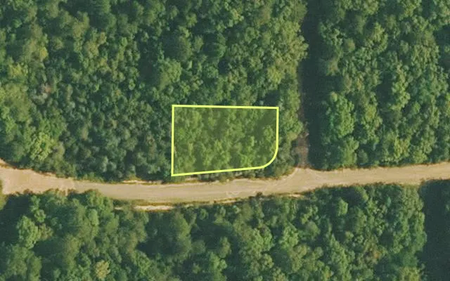 Aerial view of VAN BUREN County parcel 4500-01006-0000 — Arkansas post-auction with approximate parcel outline