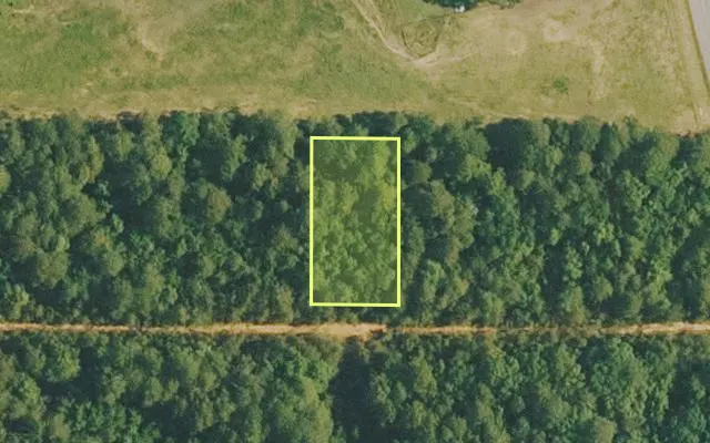 Aerial view of VAN BUREN County parcel 4500-02278-0000 — Arkansas post-auction with approximate parcel outline