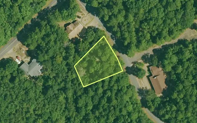 Aerial view of GARLAND County parcel 65215 — Arkansas post-auction with approximate parcel outline