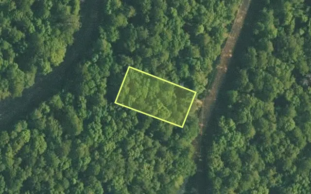 Aerial view of VAN BUREN County parcel 4400-19009-0000 — Arkansas post-auction with approximate parcel outline