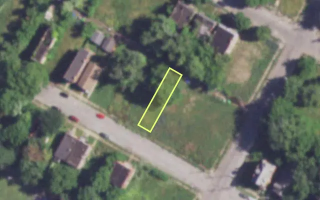 Aerial view of 4015 COTE BRILLIANTE AV — vacant lot, St. Louis with approximate parcel outline
