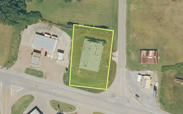 Aerial view of CROSS County parcel 814-05479-000 — Arkansas post-auction with approximate parcel outline