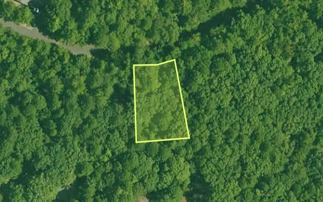 Aerial view of GARLAND County parcel 70963 — Arkansas post-auction with approximate parcel outline