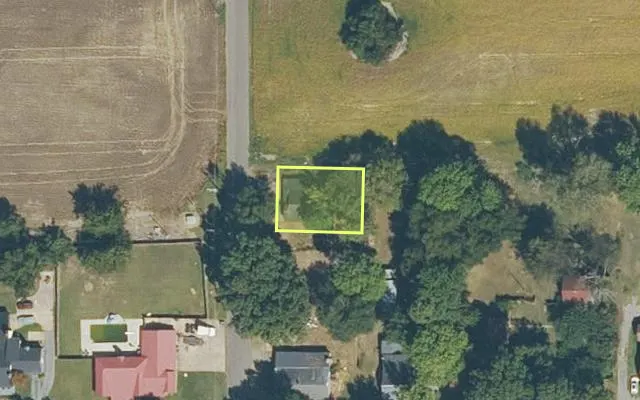 Aerial view of ST FRANCIS County parcel 0804-00529-0001 — Arkansas post-auction with approximate parcel outline