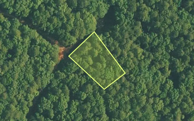 Aerial view of VAN BUREN County parcel 4400-16207-0000 — Arkansas post-auction with approximate parcel outline