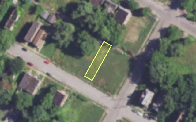 Aerial view of 4009 COTE BRILLIANTE AV — vacant lot, St. Louis with approximate parcel outline